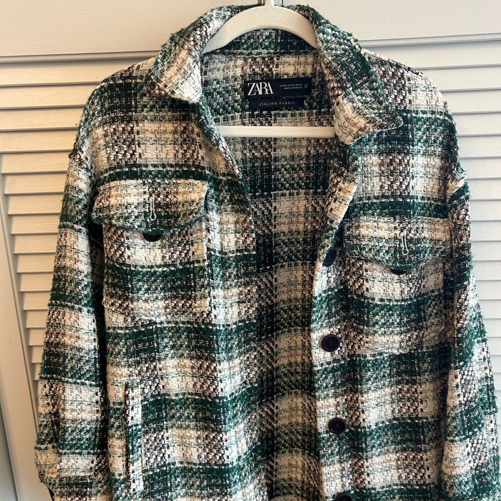 Zara Plaid Italian Fabric Jacket